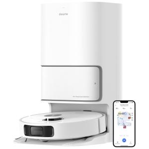 Aspirador de Pó Robô com Conexão via APP WI FI e Auto Carregamento, 110V, Dreametech L10, Branco