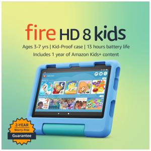 Tablet Infantil 8 Polegadas HD 32 GB para Crianças de 3 a 7 Anos, Fire, Azul