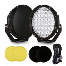 Farol de Milha LED Off Road com 48800 Lúmens e Luz Branca IP68 12V 24V, 320W, 2Un, BIGLION.X, Preto