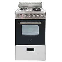 Forno e Fogão Elétrico Avanti ERU200P3S Compacto, 4 Queimadores, Porta de Vidro, Gaveta de Armazenamento e Assadeira para Apartamento