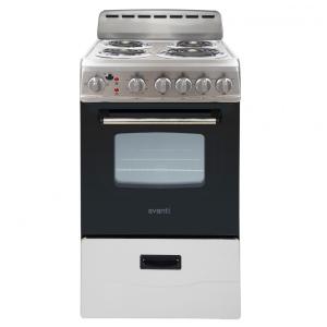 Forno e Fogão Elétrico Avanti ERU200P3S Compacto, 4 Queimadores, Porta de Vidro, Gaveta de Armazenamento e Assadeira para Apartamento
