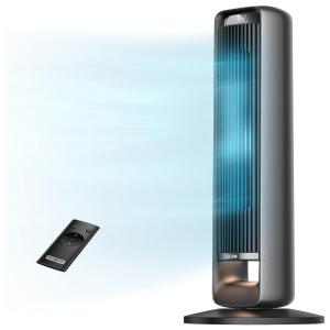 Ventilador de Torre Rhône com 12 Velocidades, Controle Remoto e Luz Noturna, 60W, PE 110v, PARIS RHÔNE PE TF003US002, Preto