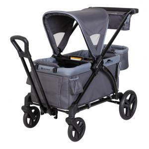 Carrinho de Passeio Infantil 2 em 1 para Crianças de até 49 kg, BABY TREND WG01D13A, Cinza