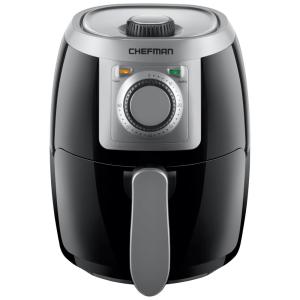 Fritadeira Elétrica sem Óleo com Controle de Temperatura e Cronômetro, 2L, 1000W - CHEFMAN TurboFry, Preta