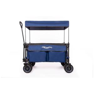 Carrinho Dobrável para Camping e Jardim, Capacidade 117kg, Chill camping, Verde e Cinza