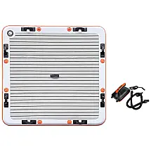 AO Plataforma Inflável para Lagos, Praias e Piscinas Suporta até 4 Pessoas com Bomba de Ar, AO COOLERS, Prateado