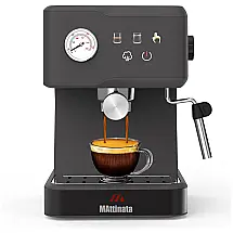 Máquina de Café Expresso 20 Bar com Batedor de Leite e Vaporizador, 110V 1350W, Mattinata, Cinza