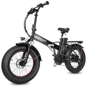 Bicicleta Elétrica Dobrável Heybike Mars 1000W Pico, 72km de Autonomia, Rodas 20", Pneus Fat, Suspensão Dupla, Freios a Disco