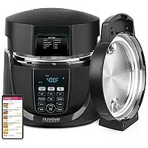 Panela de Pressão Elétrica 5.6L com Controle Digital Programável, 110V 1500W, NUWAVE, Preto