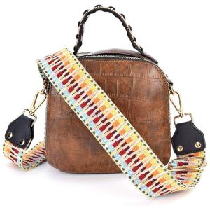 LIFEMATE Bolsa Feminina Transversal com Alça Ajustável, Bege