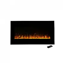 Lareira Elétrica Northwest 107x51cm 1500W Chamas LED Timer Parede 110V