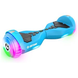 Hoverboard Elétrico com Autoequilíbrio, Velocidade Máxima 9 km, h, Farol LED, 250W, Gotrax, Azul