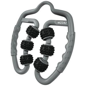 Fit Massageador Muscular Manual com 6 Pontos para Aliviar a Dor, Reduzir Celulite e Tratar Tecidos Profundos, MZDXJ, Cinza