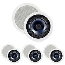 Kit 4 Pares Caixas de Embutir Teto Polk Audio RC60i Branco 16,5cm 2 Vias Resistente Umidade Modelo AW0060-B