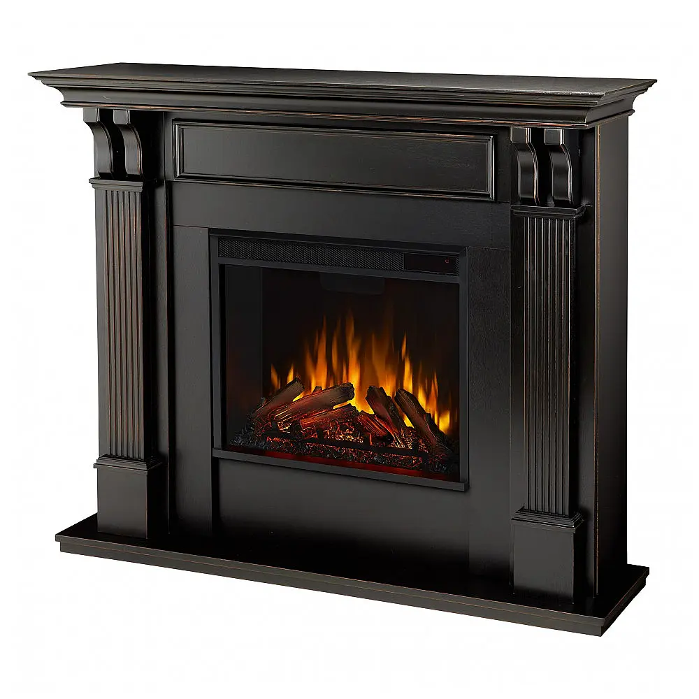 Lareira Elétrica Real Flame 122x105cm 1500W Móvel Chamas LED Portátil 110V