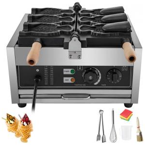 Máquina Taiyaki de 3 Furos Máquina Taiyaki Elétrica 2000W Máquina de Waffle Japonesa Máquina de Waffle Panqueca para Restaurante Uso