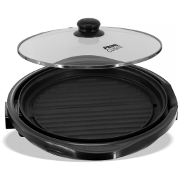 Churrasqueira Grill Elétrica até 4 Porções com Chapa Antiaderente e Controle de Temperatura, 110V, Prime Cuisine, Preta