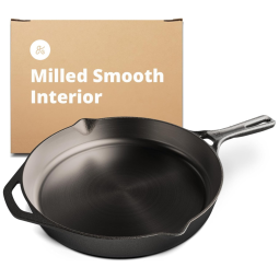 Greater Frigideira de Ferro Fundido Pre Preparada Antiaderente