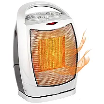 Aquecedor Espacial Oscilante PTC de Cerâmica Térmica e Termostato Ajustável, 110v, BOVADO USA CZ449, Preto