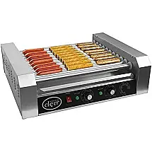 Máquina de Hot Dog, para 30 Salsichas, Aço Inox, 1400W, 110v, CLEVR CRS201710, Prateado