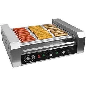 Máquina de Hot Dog, para 30 Salsichas, Aço Inox, 1400W, 110v, CLEVR CRS201710, Prateado