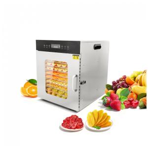 Desidratador de Alimentos Profissional com 12 Bandejas em Aço Inoxidável, 110V 400W, Hakka