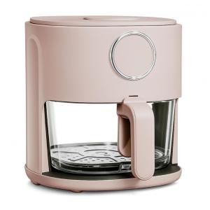 Fritadeira Elétrica Air Fryer COOK WITH COLOR rosa 3,8L Cesta de Vidro 6 Programas 1200W 110V