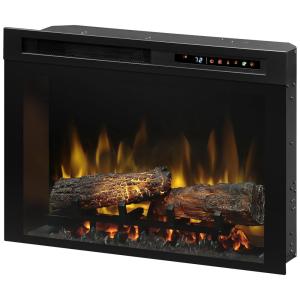 Lareira Elétrica de Embutir A48x66L com Controle Remoto e Chamas Multicolorida, 110V, Dimplex, Preta