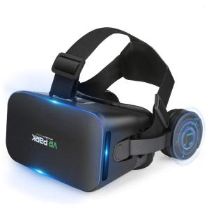 VR PARK Óculos de Realidade Virtual 3D com Fones de Ouvido, Universal, XLCHUNJING, Preto