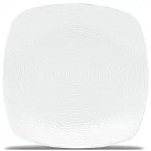 Prato em Porcelana com Formato Quadrado e Seguro para Micro-ondas, Noritake 43813-737, Branco