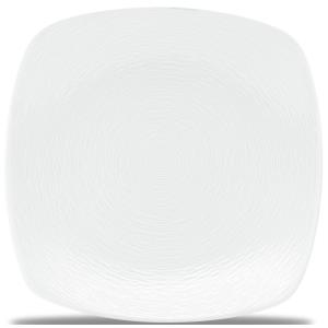 Prato em Porcelana com Formato Quadrado e Seguro para Micro-ondas, Noritake 43813-737, Branco