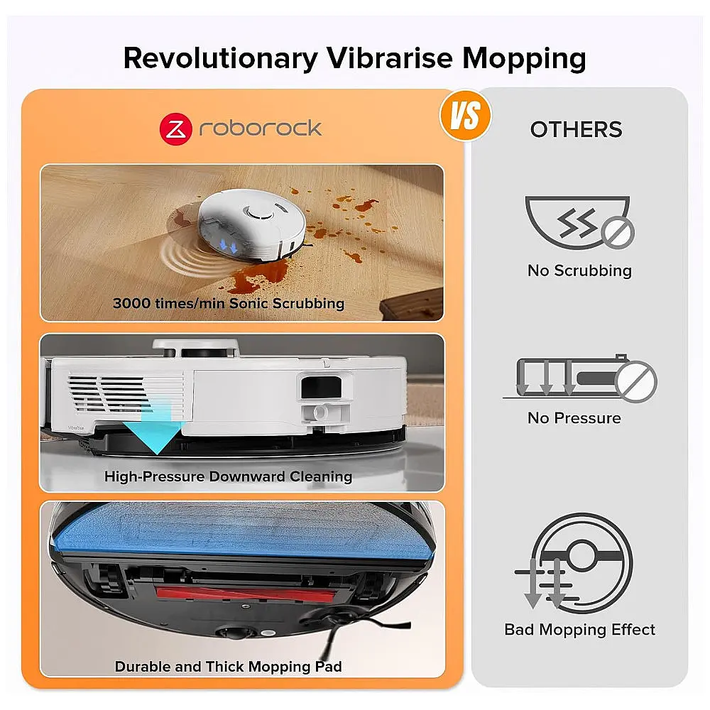 Robô Aspirador Roborock S7 Max Ultra 2-em-1 Aspira e Passa Pano Base RockDock Ultra Recondicionado 120V — foto 3