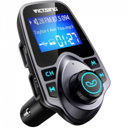 VicTsing Receptor Transmissor FM Veicular Bluetooth Chamada Manual LCD