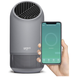 Purificador de Ar Automático com Filtro HEPA, Área de 110 m2, com Controle por APP, 110v, GEENI GN WA006 103, Preto