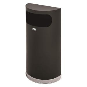 Lixeira em Aço 34 Litros Rubbermaid Preta Moderna