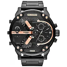 Relógio Masculino Mr Daddy Cronógrafo de Quartzo, DIESEL DZ7312, Preto