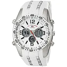 Relógio An Maclino Homem ilicone Eportivo, U.S. POLO ASSN. US9282, Branco
