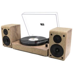 Vitrola Toca Discos Retrô com 3 Velocidades com Bluetooth e Wi fi, LPNO.1, 110v, LPNO.1 LPSC 024, Marrom