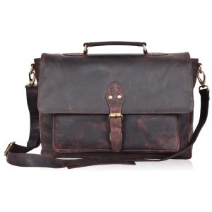 Clifton Heritage Bolsa, Pasta de Couro para Laptop Vintage Unissex