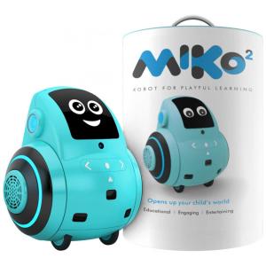 Robô Educacional Miko 2 Azul com IA Interativa, Jogos Educativos STEM, Câmera HD, Sensores de Movimento e Conectividade por App