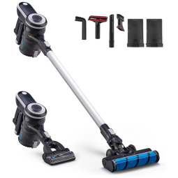 Aspirador de Pó sem Fio Recarregável com Bateria Extra, 110V, Simplicity Multisuperfície S65 Premium, Preto