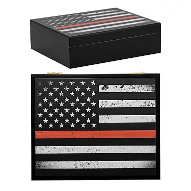 Humidor Supreme Preto Série Red