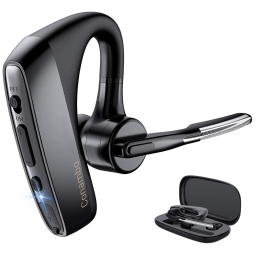Fone de ouvido sem Fio Headset Bluetooth para Chamadas com Microfone, CONAMBO, Preto