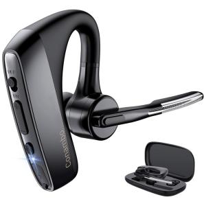 Fone de ouvido sem Fio Headset Bluetooth para Chamadas com Microfone, CONAMBO, Preto