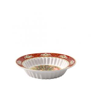 Bowl Tema de Natal com Estilo Clássico, Formato Redondo e Material Porcelana Premium, Villeroy & Boch, Branca e Vermelha