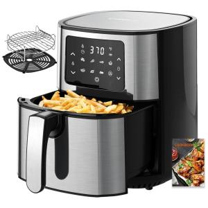 Fritadeira Elétrica AirFryer 5.8L em Aço Inoxidável com Painel Digital, 1400W, 110V, JOYOUNG JY 570, Preto