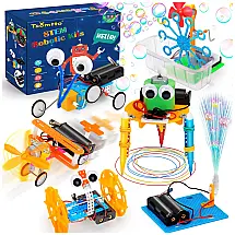 Kit Robótica STEM Tsomtto 6 em 1 Experimentos Eletrônicos com Motor para Crianças a Partir de 8 Anos