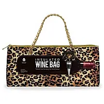 Bolsa Térmica Para Transporte de Vinhos Wild Eye Designs até 1 Garrafa, Marrom