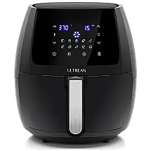 AirFryer 5,5L 10 Predefinições Digital LCD, 1700W, 110v, ULTREAN AF0301, Preto