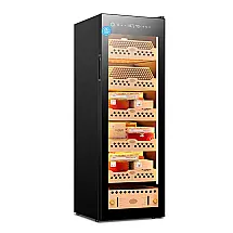 Humidor Elétrico RYYDAF 138L Preto Controle Temperatura e Umidade 240V
